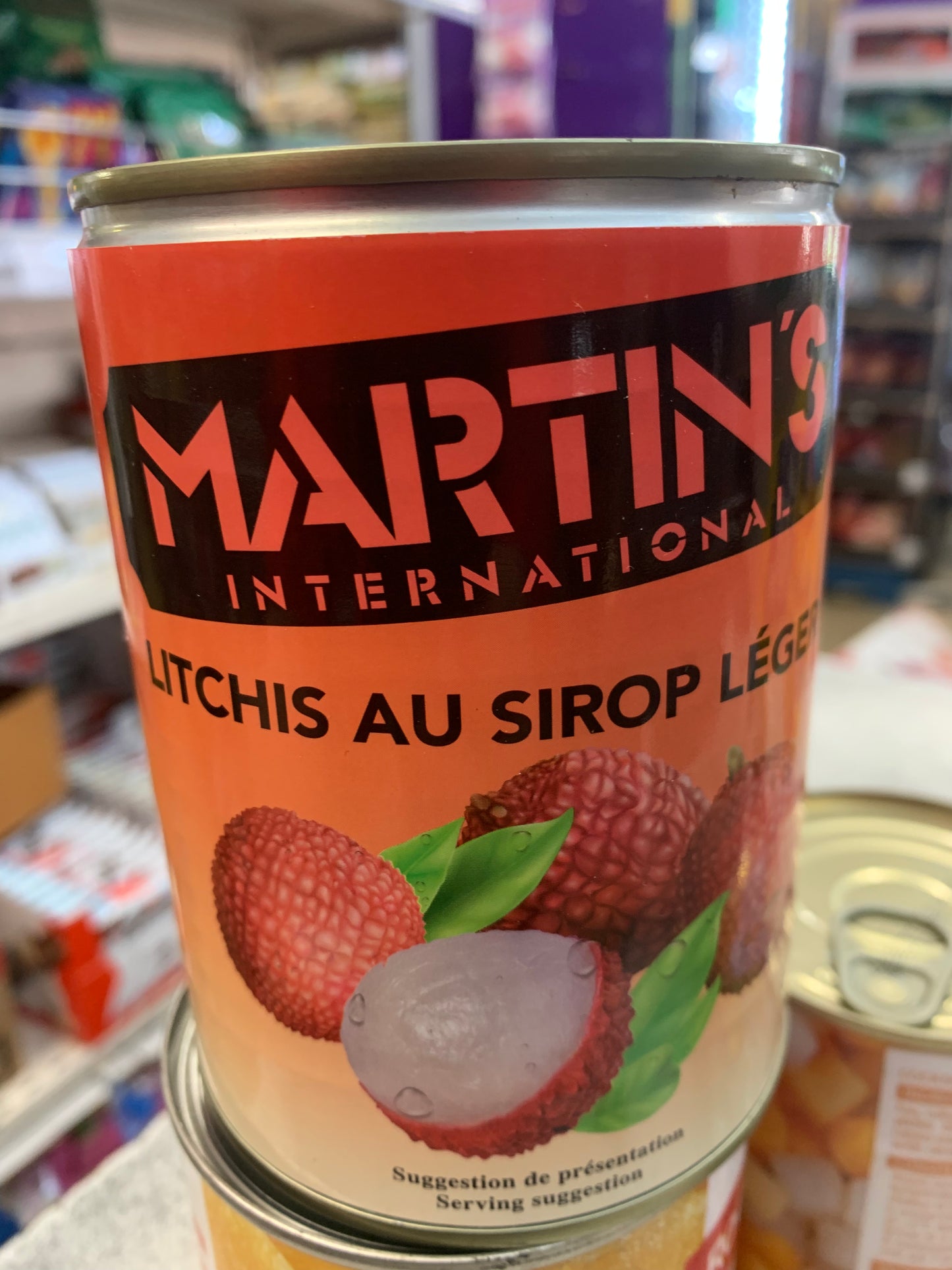 Litchi au sirop léger 580ml