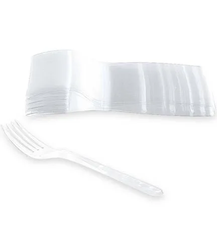 Fourchette Transparent Plastique RÉutilisable
