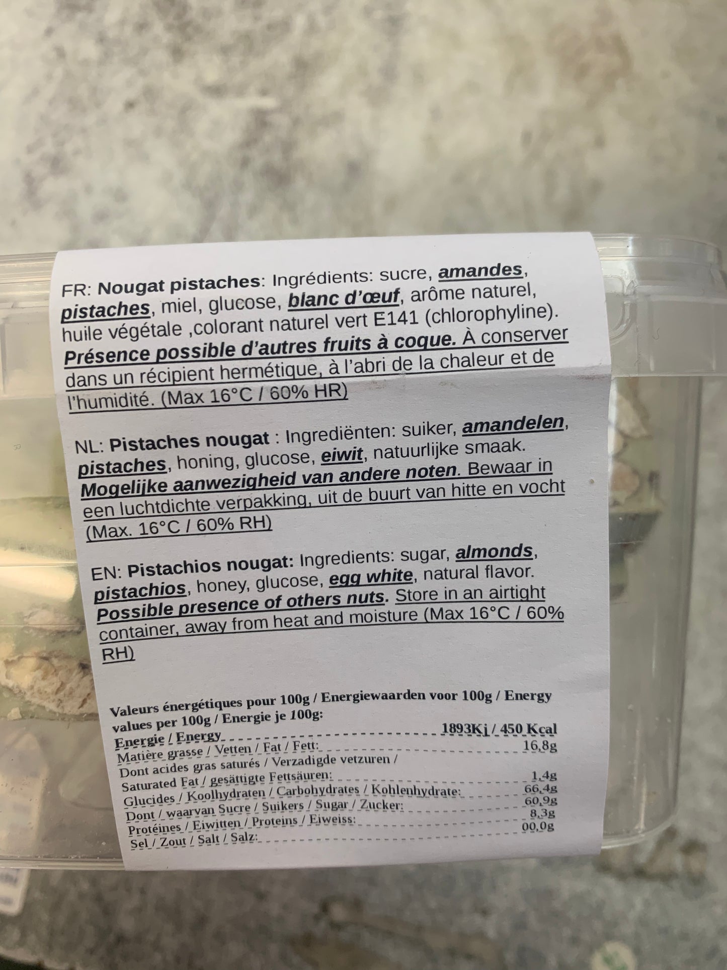 Nougat pistache 300g