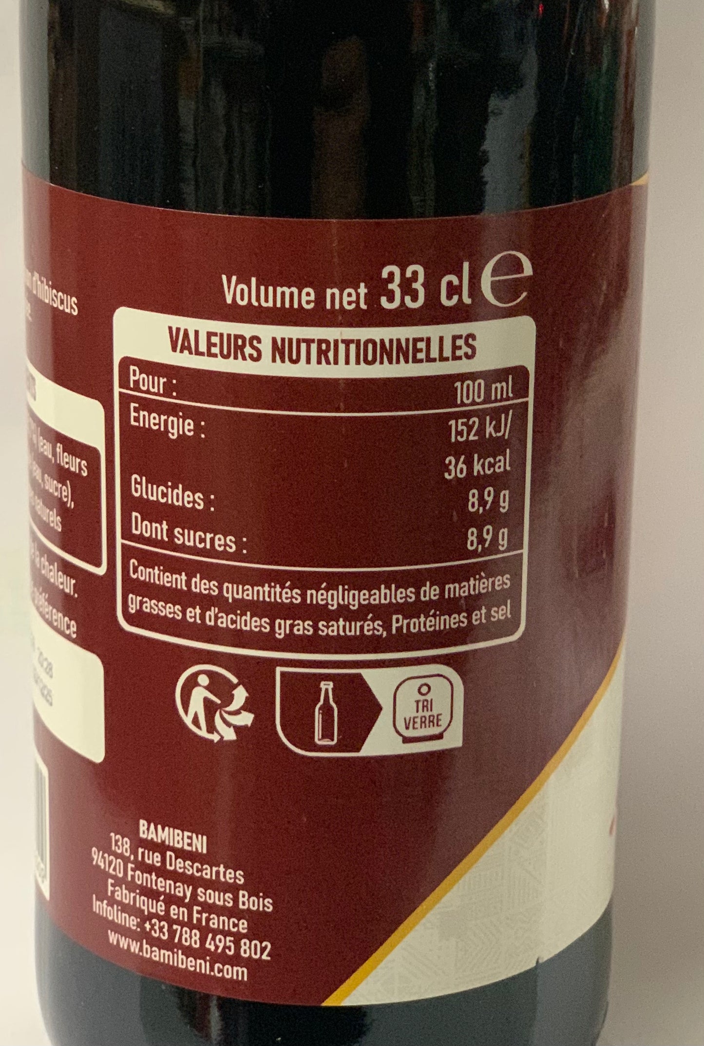 Bamibeni jus de Bissap 33cl