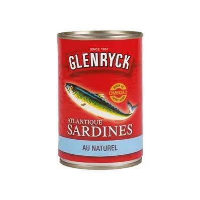 SARDINE GLENRYCK NATUREL 400G