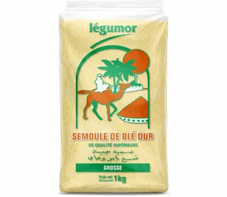 SEMOULE DE BLE DUR GROS 1KG LEGUMOR