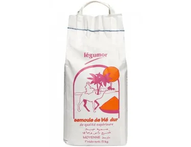 SEMOULE DE BLE DUR MOYENS 5KG LEGUMOR