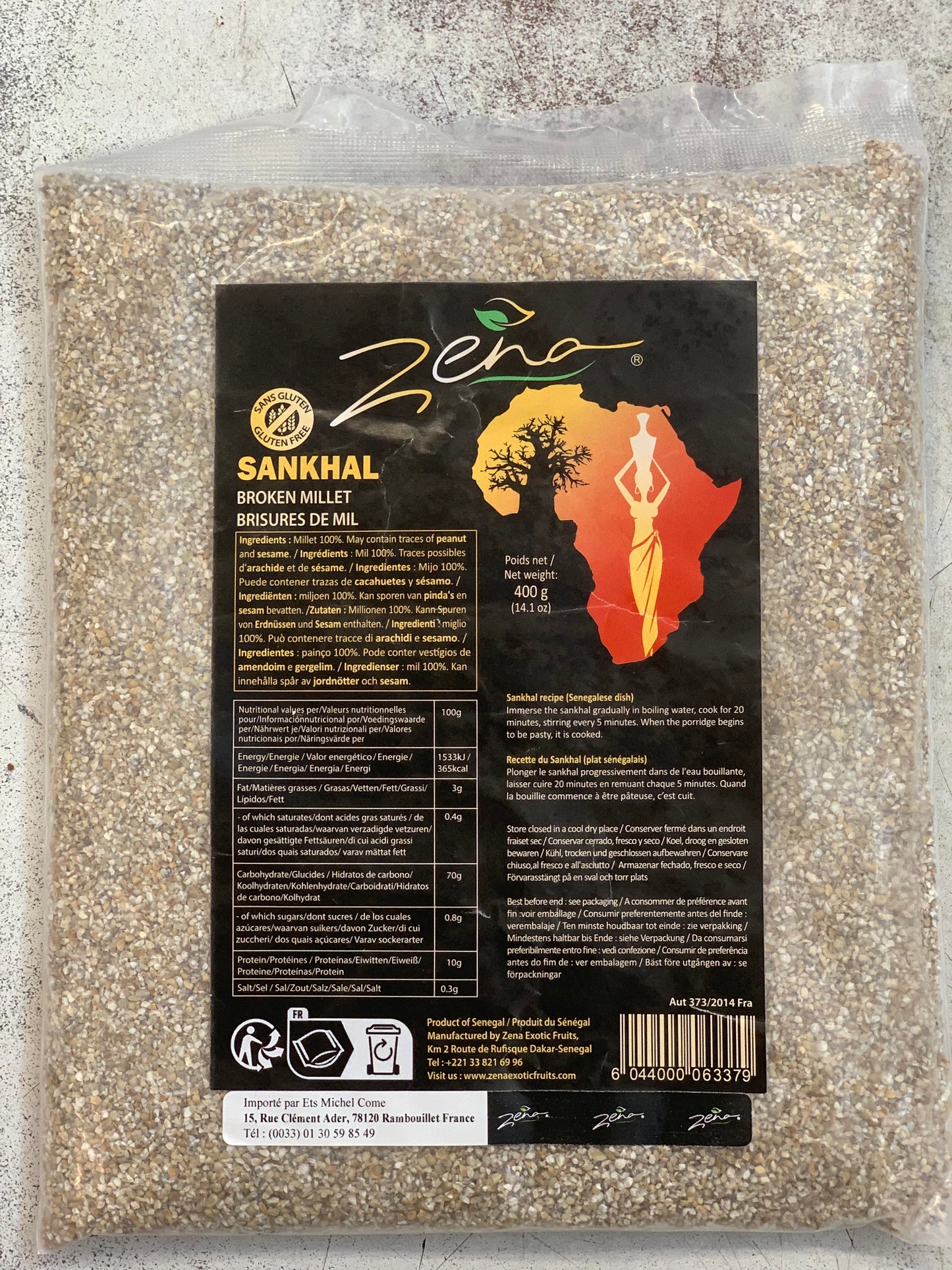 SANKHAL (graine de mil ) 400g