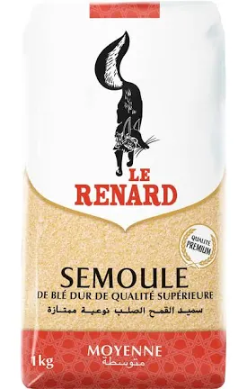 Semoules LE RENARD 1kg moyenne