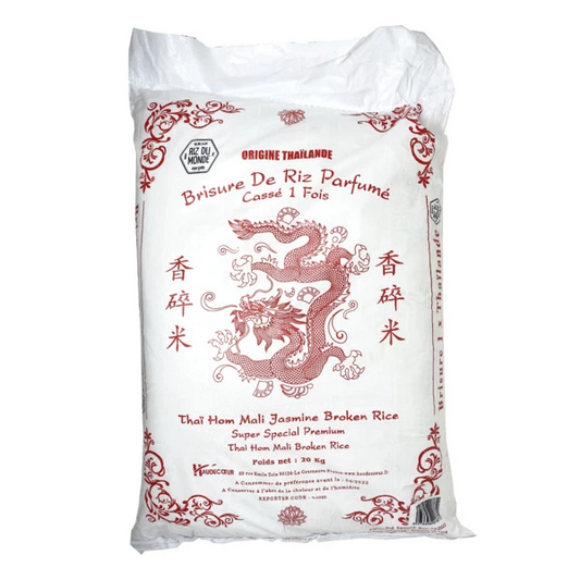 Riz thai Hom Mali Brisure Cassé 1 Fois 20kg Riz Du Monde