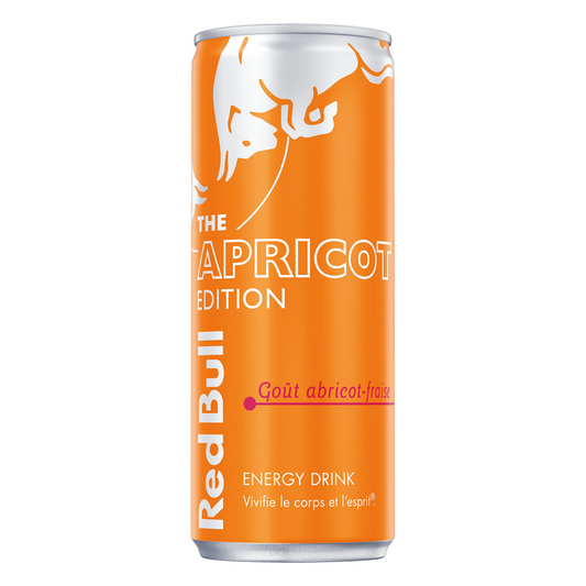 RED BULL Boisson énergisante goût abricot-fraise 25cl -