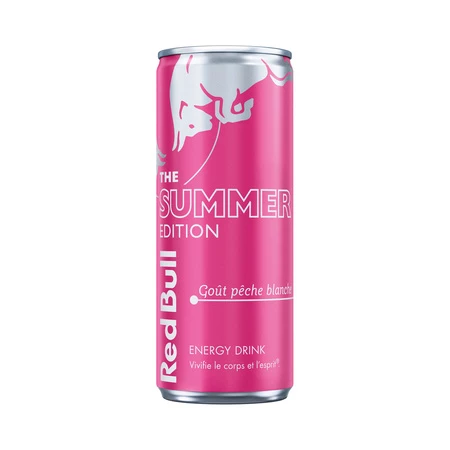 RED BULL Boisson énergisante goût pêche blanche 25cl