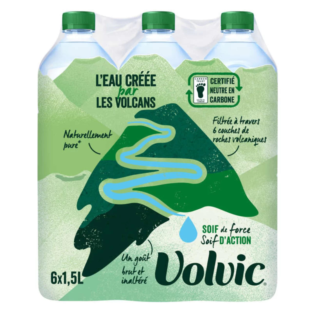 Eau Minérale Naturelle Volcanique 6x1,5L Volvic