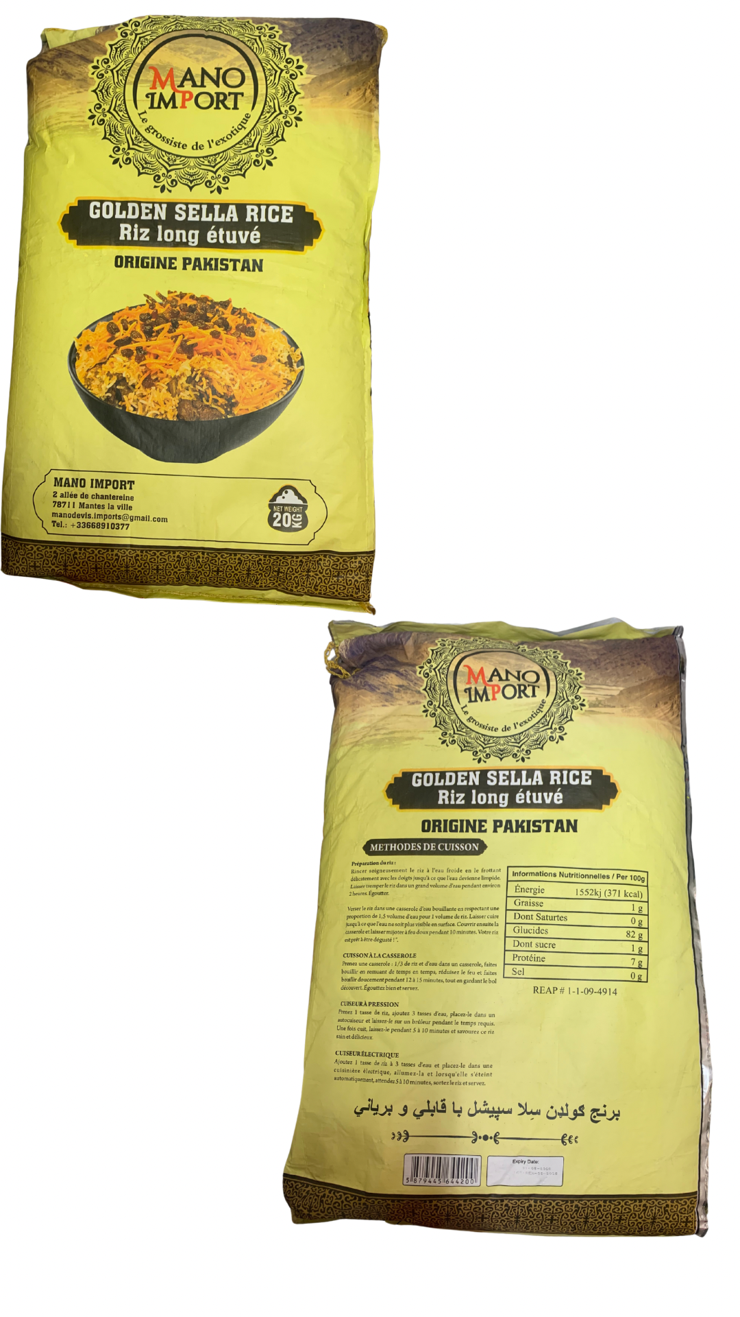 Riz MANO ÉTUVE GOLDEN SELLA